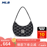 美职棒（MLB）旗舰官网虞书欣同款包包男女腋下包女款手提包单肩包母亲节礼物 纽约洋基/黑色（新款） F