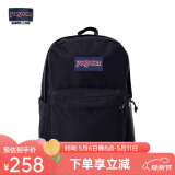 JANSPORT杰斯伯双肩包男旅行背书包电脑包女休闲学生校园情侣 4QUE008爵士黑-侧袋+隔层