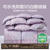 博洋家纺 亚诺 抑菌95%白鹅绒被羽绒被 冬被(1000g填充)220*240cm