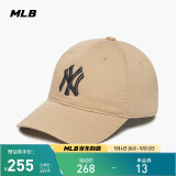 MLB帽子男女软顶棒球帽虞书欣明星同款运动鸭舌帽3ACP6601N-50SAS-F