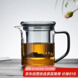 绿昌明茶壶泡茶玻璃茶具加厚耐高温办公家用带把手功夫茶壶带过滤单壶