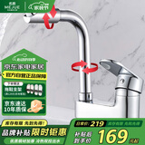 名爵（MEJUE）双孔面盆水龙头浴室洗脸盆冷热旋转洗脸池水龙头Z-012592