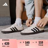 adidas T头鞋 VL COURT复古板鞋德训鞋男女阿迪达斯轻运动   灰色/黑色/红色(推荐女生选小半码)   38.5
