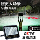 朋科led工地照明灯户外大灯探照灯强光工程远射大功率室外防水射灯 接电款100W 白光 足瓦照200平