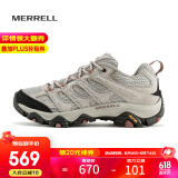 迈乐（Merrell）官方店男女款户外登山徒步鞋减震MOAB 3迈越者轻量防滑耐磨透气 J036346米白（女款） 38