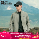 Jack Wolfskin狼爪软壳夹克男2025春季户外运动休闲防风透气宽松运动服外套男 A63775A-4137/薄荷叶绿 M 175/96A