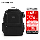 新秀丽（Samsonite）书包初高中生书包男女孩双肩包学生背包青春时尚大学生\NW4 黑色*304