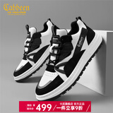 卡宾（CABBEEN）男鞋夏季新品板鞋男士休闲鞋靴韩版复古空军一号潮流鞋子男运动鞋 白黑01 41