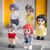 费乐（FEELO）兼容乐高大颗粒儿童拼装积木玩具男女孩生日礼物5个娃娃公仔1681