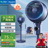 美菱（MeiLing）空气循环扇/家用电风扇落地办公涡轮换气对流扇摇头节能交流定频风扇台立两用MPF-DX501机械香薰款