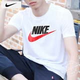 耐克（NIKE）短袖男士 25夏季新款运动服装跑步健身衣纯色棉质半袖圆领休闲T恤 大学红/全棉亲肤 XL 【180】体重150~170斤左右
