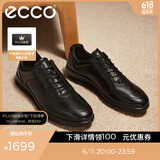 爱步（ECCO）商务休闲鞋 男士休闲皮鞋男鞋牛皮休闲运动鞋子正装鞋 雅仕207124 黑色20712401001 43