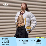 adidas 600蓬保暖防风轻薄宽松鸭绒羽绒服男女阿迪达斯官方三叶草 白色 S