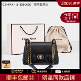 CinvaiKrose官网链条包包女包2025年新款女士单肩斜挎包生日520送女朋友礼物 黑色【生日礼物】可代写心意贺卡