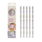 晨光（M&G） 晨光铅笔2b木杆铅笔六角红黑抽条铅笔六角形学生素描绘图写字铅笔 12支 candy baby(时尚HB款)