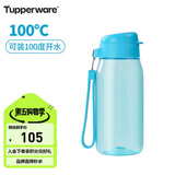 特百惠（Tupperware）乐趣550ML塑料杯夏季男女学生便携运动水杯子大容量双饮口 冰泉蓝