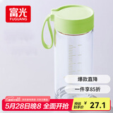 富光清然玻璃杯 高硼硅玻璃水杯子 女生便携牛奶咖啡高颜值茶杯480ml