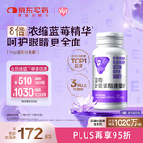 汤臣倍健Yep蓝莓叶黄素酯糖果片60片*3瓶 8倍精华 护眼叶黄素儿童4-17岁