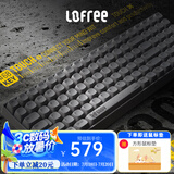洛斐（LOFREE）无线蓝牙机械键盘人体工学办公游戏键盘电脑笔记本通用键盘热拔插可爱女生小翘系列 水泥灰色100键三模热插拔-黄轴