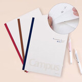 国誉(KOKUYO)学习笔记本子Campus无线装订本软抄本胶装本·备注本 B5/60张 3本 WCN-CNB1634