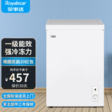 荣事达（Royalstar）小冰柜家用小型冷冻保鲜迷你冷藏商用卧式冷柜单用储母乳柜节能省电 【一级节能 全国联保】单温 128升