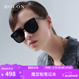 BOLON暴龙眼镜王鹤棣同款黑超方框太阳镜露营墨镜防晒送男友BL3111 A10-灰色非偏光