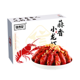 信良记25新虾蒜香小龙虾700g中号15-21只/盒净虾500g