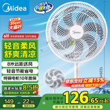 美的（Midea）【品质推荐】七叶轻音柔风电风扇/家用省电落地扇/台式电扇/广角摇头节能宿舍小型风扇 SAE35CA