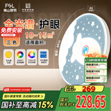 FSL佛山照明卧室吸顶LED灯低蓝光护眼高显97儿童房灯飞船36W包安装