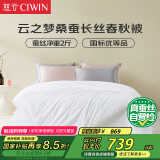 慈云云之梦蚕丝被 100%桑蚕长丝优等品春秋被子总重4.6斤 2*2.3m 白色