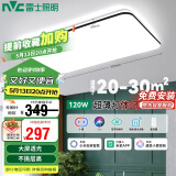 雷士照明（NVC）LED吸顶灯客厅大灯现代简约超薄灯饰灯具 智能调光 120W 包安装