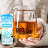 物生物（RELEA）茶杯男女士茶水分离杯玻璃杯带过滤水杯办公泡茶杯子耐高温花茶杯