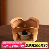 瓷牌茗茶具（cipaiming teaset）茶壶粗陶烧水壶户外酒精炉煮茶壶陶瓷围炉煮茶茶具套装 粗陶古焰精酒温茶炉