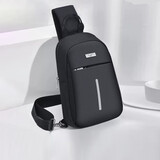 七匹狼单肩包男士斜挎包防泼水牛津布胸包休闲男包旅行多功能背包