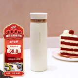 乐扣乐扣（LOCK&LOCK）菲特旋转盖轻量保温杯男女学生茶水杯子LHC4131IVY米白色450ml