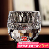 SUSHI CERAMICS珊瑚红石水晶玻璃茶杯主人杯单杯品茗杯65ml RT390C