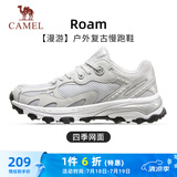 骆驼（CAMEL）漫游户外复古慢跑鞋男休闲运动 K13S09L7015-1 奶白/椰灰 44