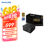 航嘉（Huntkey） MVP系列 台式机主机电脑电源 额定650W/750W/850W/1000W/1200W全模组电源 宽幅电压/PCIE5.1接口 K750黑色-750W金牌（ATX3.1） M