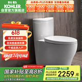 科勒（KOHLER）水漾连体抽水马桶坐便器1级水效喷射虹吸式节水大冲力400mm4165T