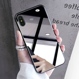 cance网红苹果x手机壳镜面7p潮牌镜面XR镜子6splus女款化补妆镜iPhone8全包防摔xs 苹果xs  m a x-镜面壳【+钢化膜】