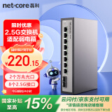 磊科（netcore）GS10 10口2.5G交换机 8个2.5G电口+2个万兆SFP光口千兆分线器 兼容1G光电模块 