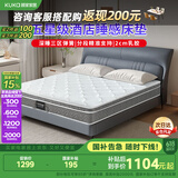 顾家家居 软硬两用床垫2cm乳胶独立袋弹簧席梦思1.5米M1016 【京仓闪发】