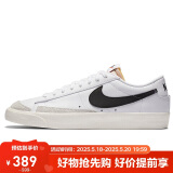 耐克NIKE板鞋男缓震经典BLAZER LOW '77休闲鞋DA6364-101白42
