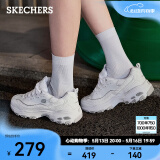 斯凯奇（Skechers）男女鞋厚底休闲舒适简约百搭运动鞋老爹鞋小白熊11959 白色/WHT 38