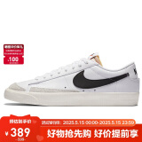 耐克NIKE板鞋男缓震经典BLAZER LOW '77休闲鞋DA6364-101白42
