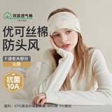 雅特茂月子帽产后春夏时尚可爱棉孕产妇帽头巾坐月子发带用品 小蓝花头巾  单条 605