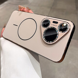 卡西奇磨砂磁吸适用华为pura80pro手机壳新款带镜头膜p80ultra磨砂高级感pura70pro+外壳全包防摔保护套 【粉金色】自带镜头膜*磁吸充电*不沾指纹 华为 Pura 80 Pro