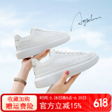 奥古狮登小白鞋女2025新款百搭休闲白色板鞋子女军训运动鞋女舒适轻便女鞋 10216全白【四季款】 36