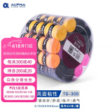ALPHA 阿尔法手胶网球吸汗带羽毛球拍手胶磨砂干性吸汗粘性防滑 TG300粘性混色60个盒装