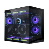 LIANLI联力包豪斯O11D MINI V2海景房机箱 黑色 标准版 /支持ATX电源/支持360水冷/散热优化 